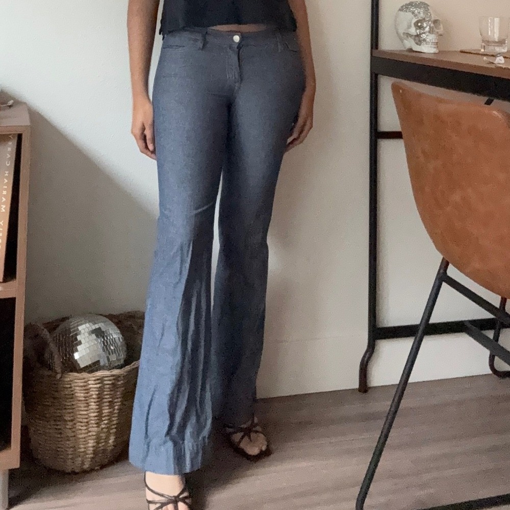 Joe's Jeans Women's Blue Flare Denim Cotton Pants Size 26